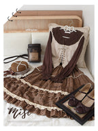 Wine Drunk Rose - Sweet Cotton Lolita Blouse with Ruffles and Pleats - image 3