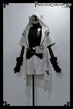 White Cat - Futuristic Style Cool Lolita Pants Suit With Cat Ear Coat - image 18