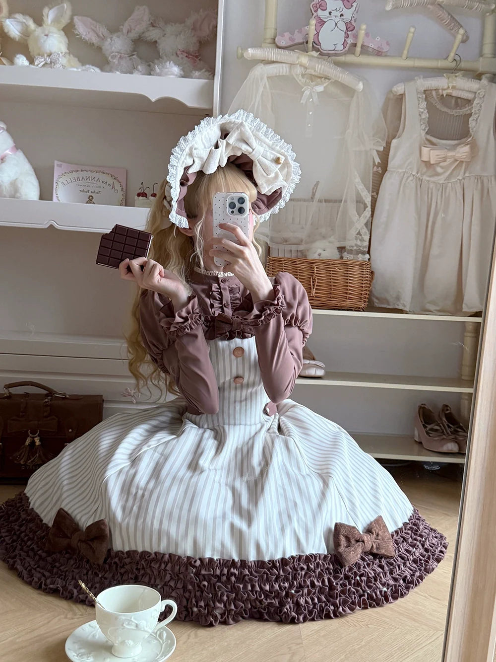 Classic Lolita JSK Customized Stripe Lolita Dress - image 49