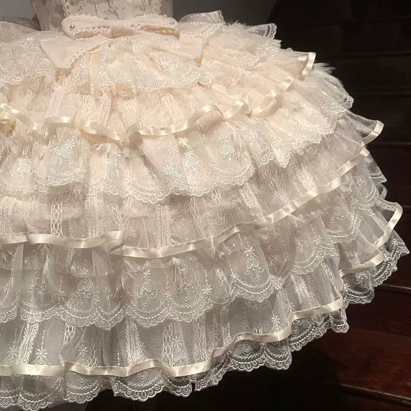 Feather's Ballad Wedding Lolita Tiered JSK Dress - image 25