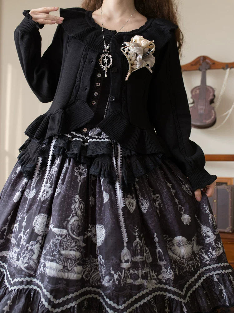 Hot Chocolate - Ruffled Lolita Cardigan - image 4