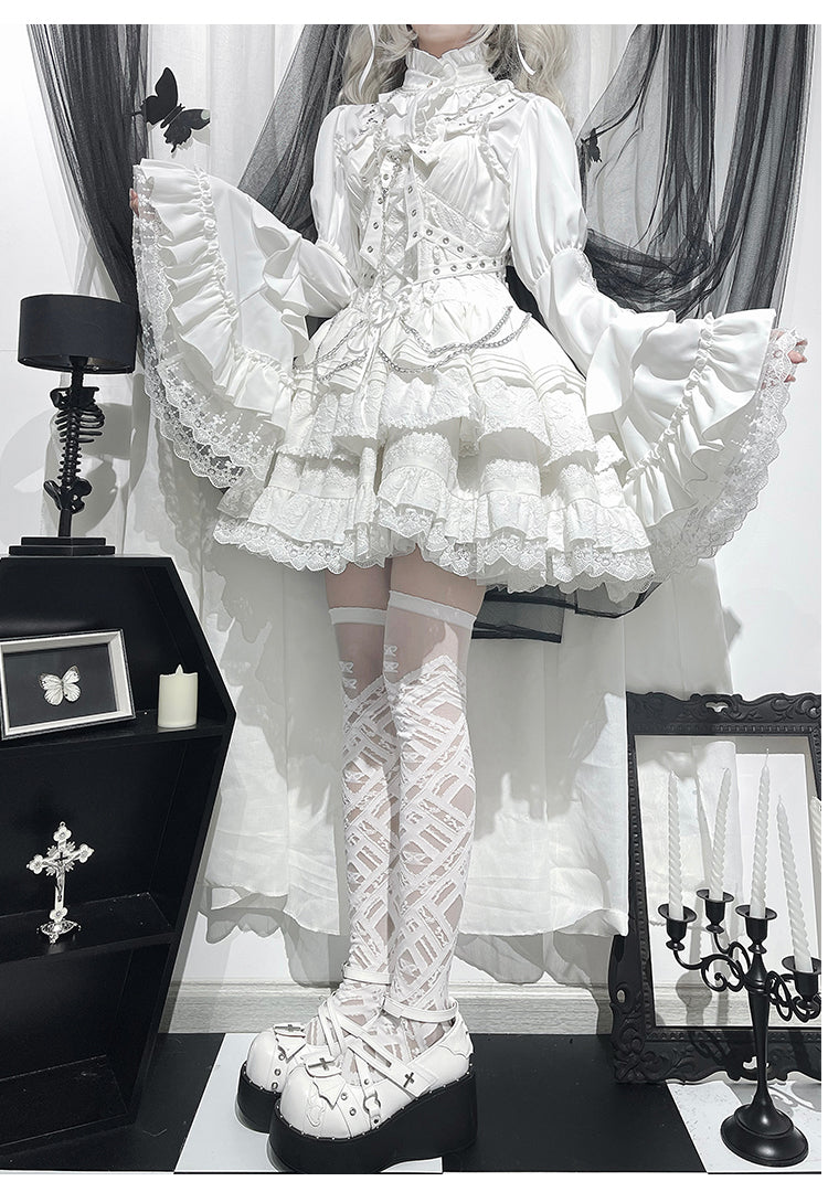 Gothic Lolita Halloween Blouse, Bat Inspired - image 9