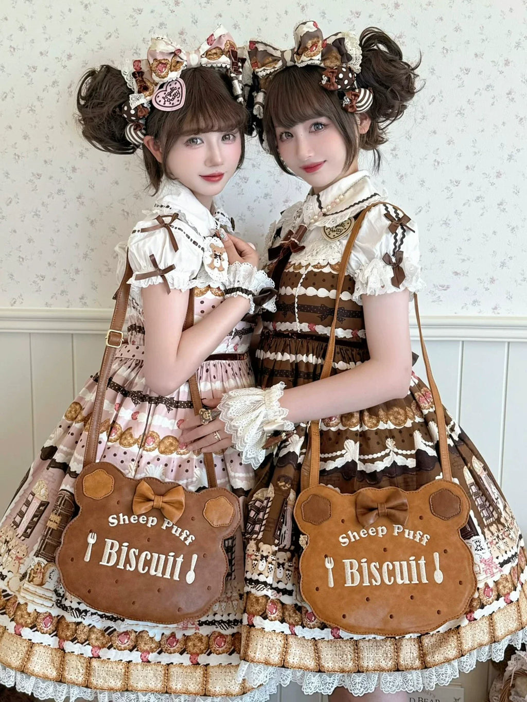 Bear Cookies - Kawaii Lolita Bag, Embroidery & Bow - image 11