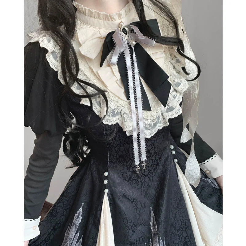 Church Bell - Elegant Lolita OP Dress Long Sleeve Spring Autumn - image 18