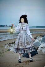 Demon Hunting Notes - Fishbone Gothic Lolita Skirt - image 25