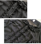 Plus Size Lolita Shirt Mutton Sleeve Lace Blouse - image 8