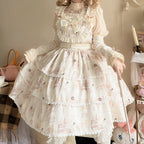 Plus Size Sweet Lolita Beige Jumper Dress - image 10