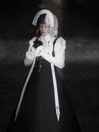 Gothic Lolita Bust-supporting JSK Set, Cross Embroidery - image 10