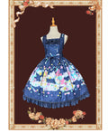 Sleepy Bear - Kawaii Lolita Bear and Star Printed Dress and Accessories - image 5
