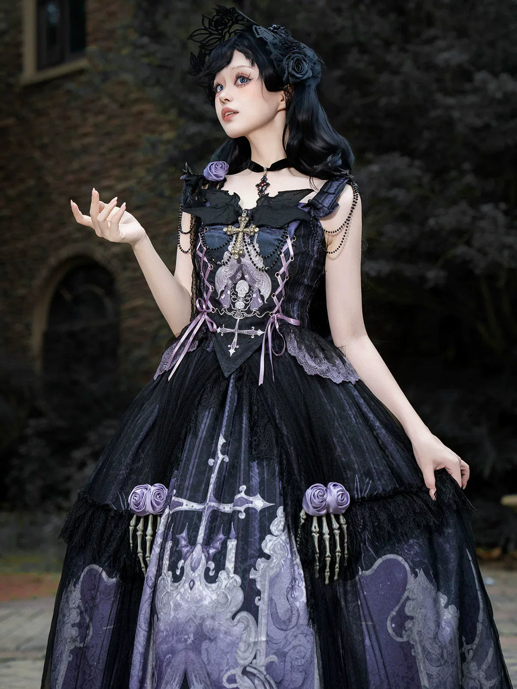 Withered Bone Specter Gothic Lolita Skirt Set - image 12