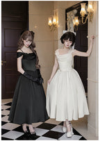 For Beloved - Classic Lolita Satin JSK Dress Set, Fishbone Waist - image 28