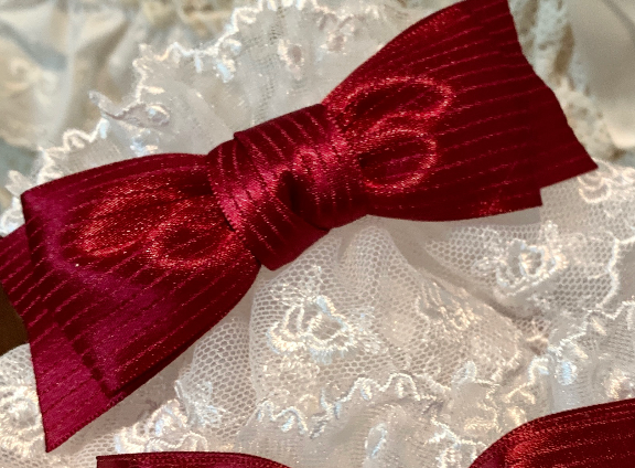 Sweet Lolita Lace Bow Cuffs, Elastic Wrist - image 12