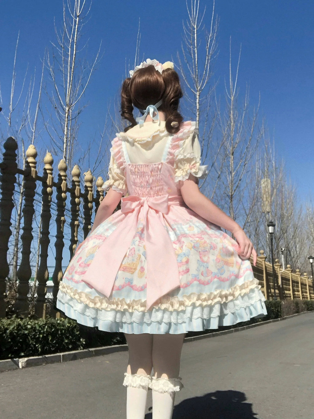 Sweet Cat Fruit Candy - Sweet Lolita Dessert Printed JSK Dress, Bows & Ruffles and Accessories - image 21