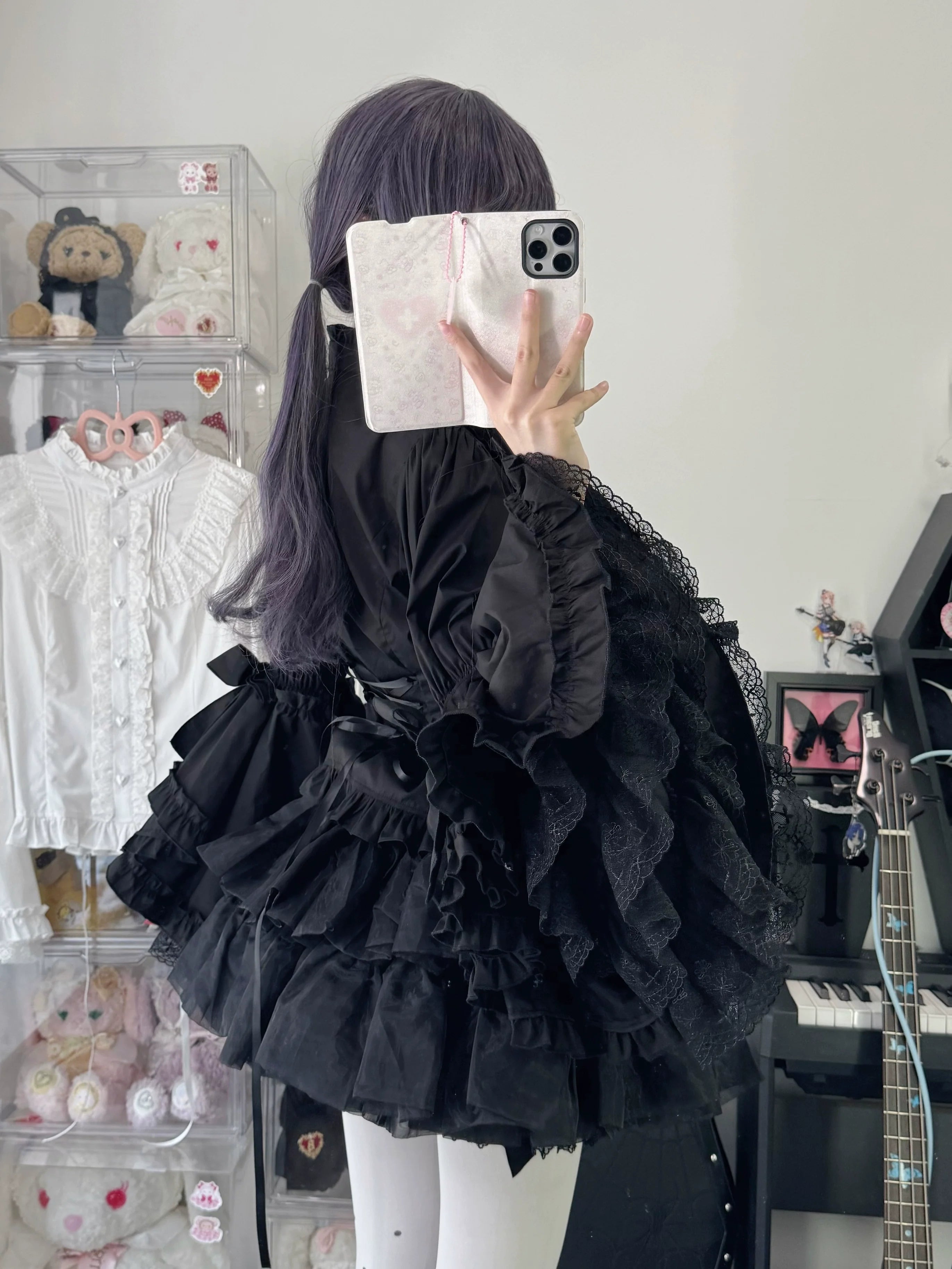 Sweet Lolita Blouse Princess Sleeve Shirt Inner Wear - image 27