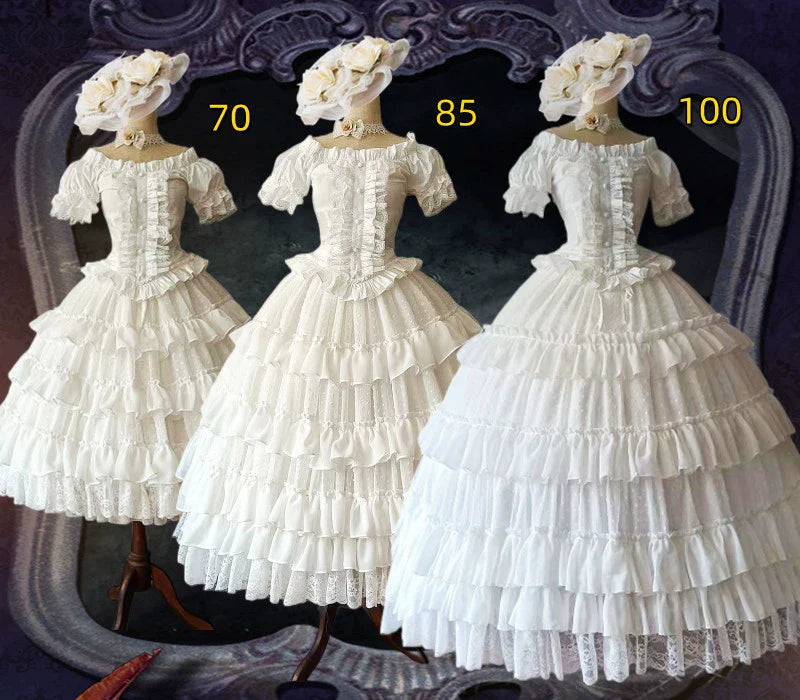 Wedding Lolita Extended Princess Petticoat Skirt - image 16