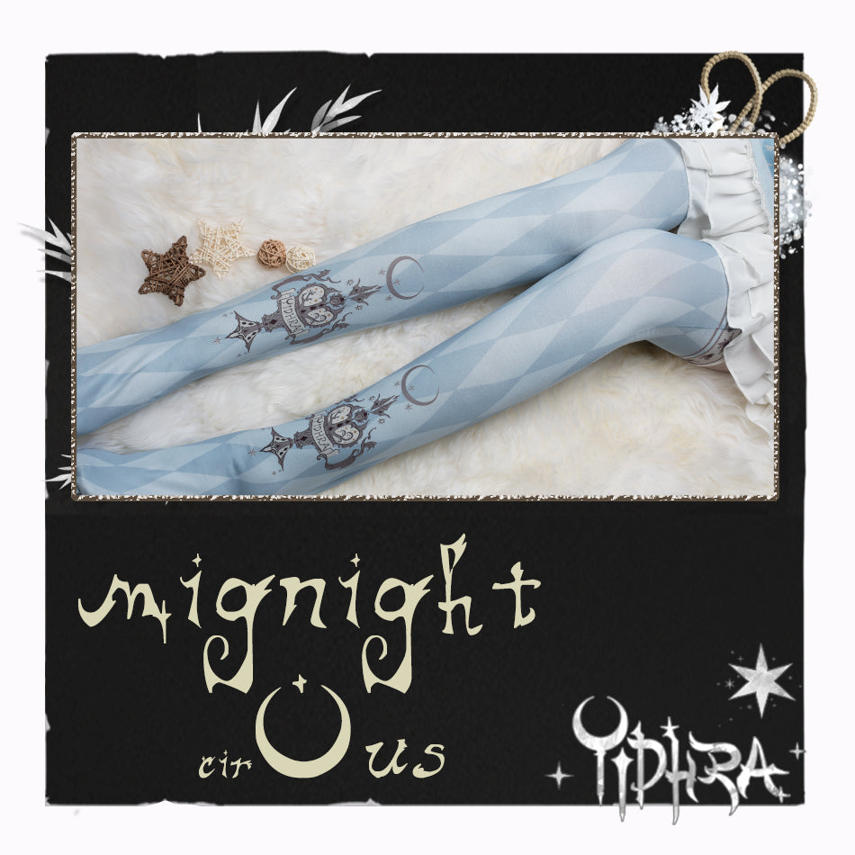 Midnight Circus - Argyle Printed Lolita Tights - image 3