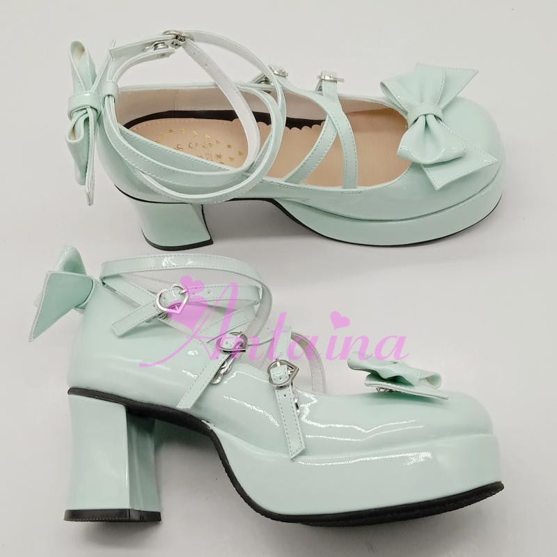 Lolita Bow Strap Shoes, Multicolors - image 27