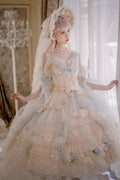 Flower Spirit - Elegant Lolita JSK Dress Summer Wedding Lolita JSK - image 1