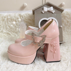 The cycle of all things - Lolita High Platform Shoes with Elegant Butterfly Buckle - image 26