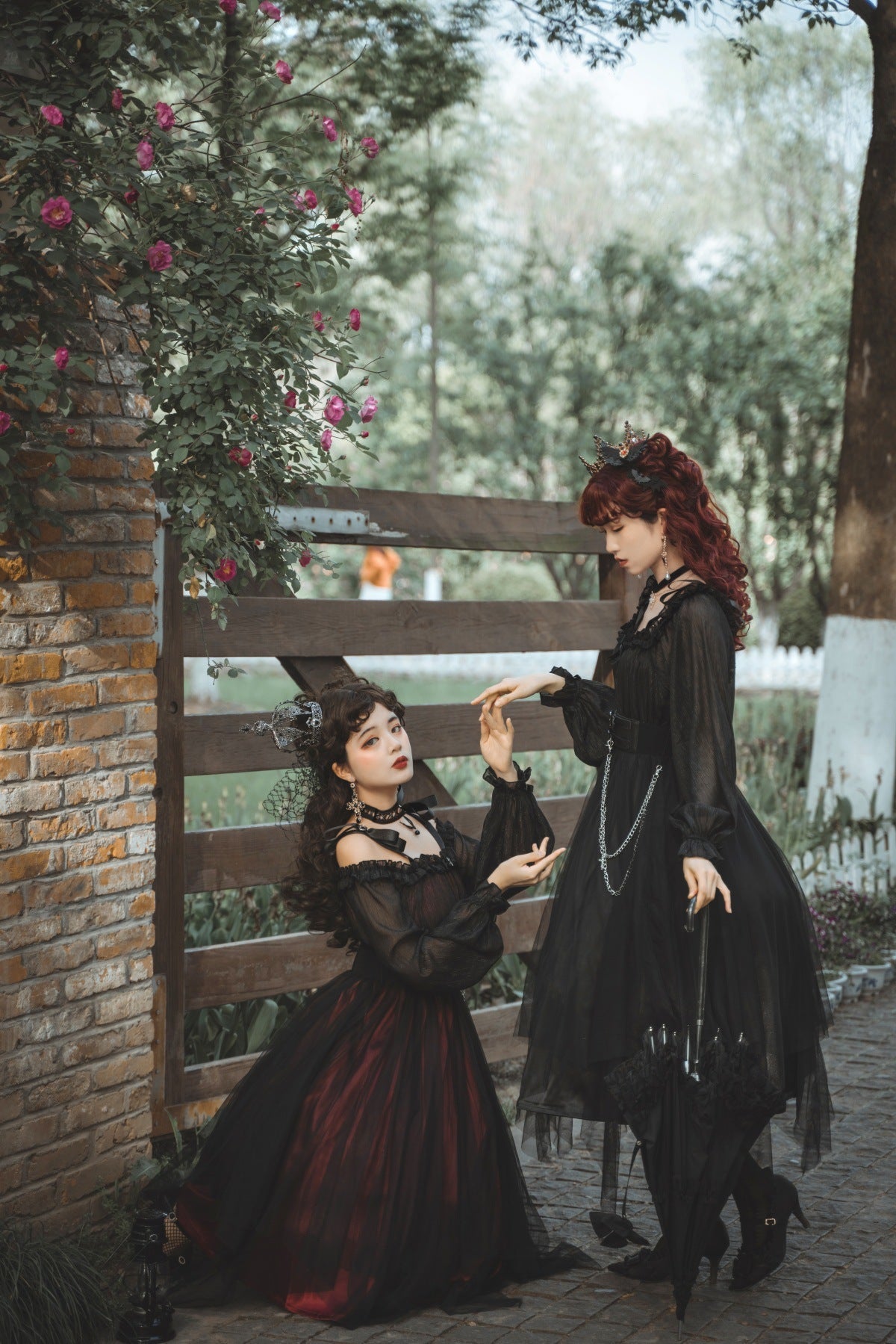 The Girl Assassin - Halloween Gothic Lolita Irregularly Hemline Dress - image 10