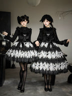 Dead Leaf Butterfly Gothic Lolita JSK and OP Dress Set - image 1