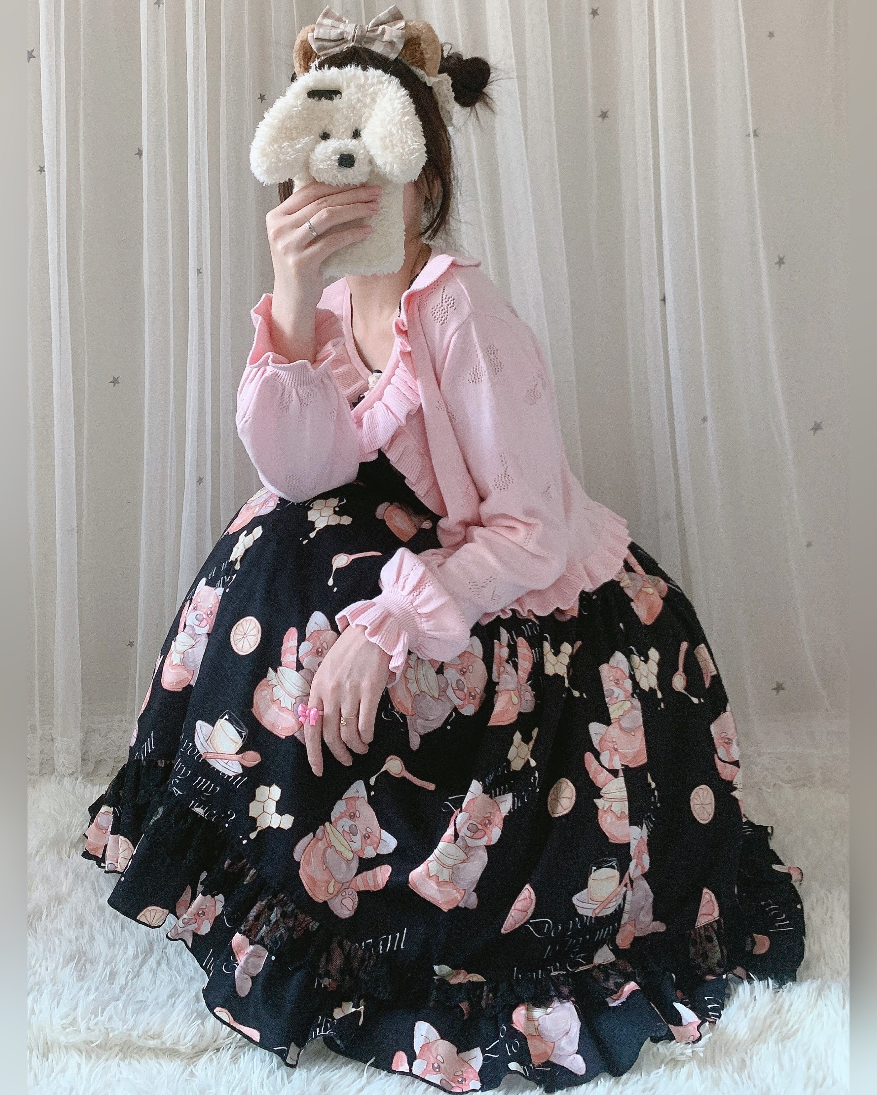 Sweet Lolita Long-Sleeved Cotton Cardigan - image 15
