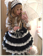 Otome Heart Cotton Old School Lolita JSK Dress Suit and Accessories - image 25