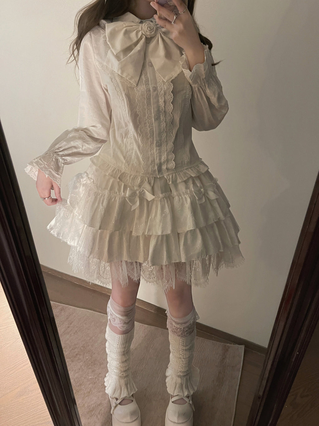 Lily - Kawaii Lolita Blouse Soft Girl Bubble Puff Sleeve - image 3