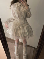 Lily - Kawaii Lolita Blouse Soft Girl Bubble Puff Sleeve - image 3