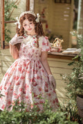 Kawaii Lolita OP Dress, Strawberry Print - image 18