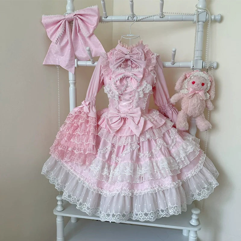 Love and Heart Palpitations Wedding Lolita JSK Dress Suit - image 16
