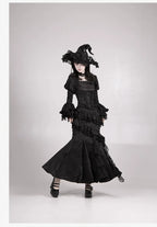 Twilight Witch-Inspired Black Gothic Lolita Skirt Set - image 65