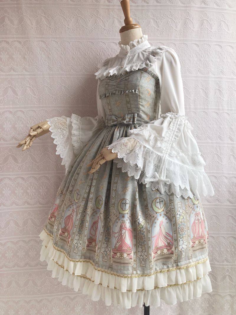 Constellation Printing Chiffon Lolita JSK Dress - image 6