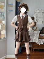 Ouji Lolita Brown Short Set - image 14
