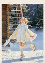Rabbit & Bear - Winter Kawaii Lolita Cape and Shorts - image 9
