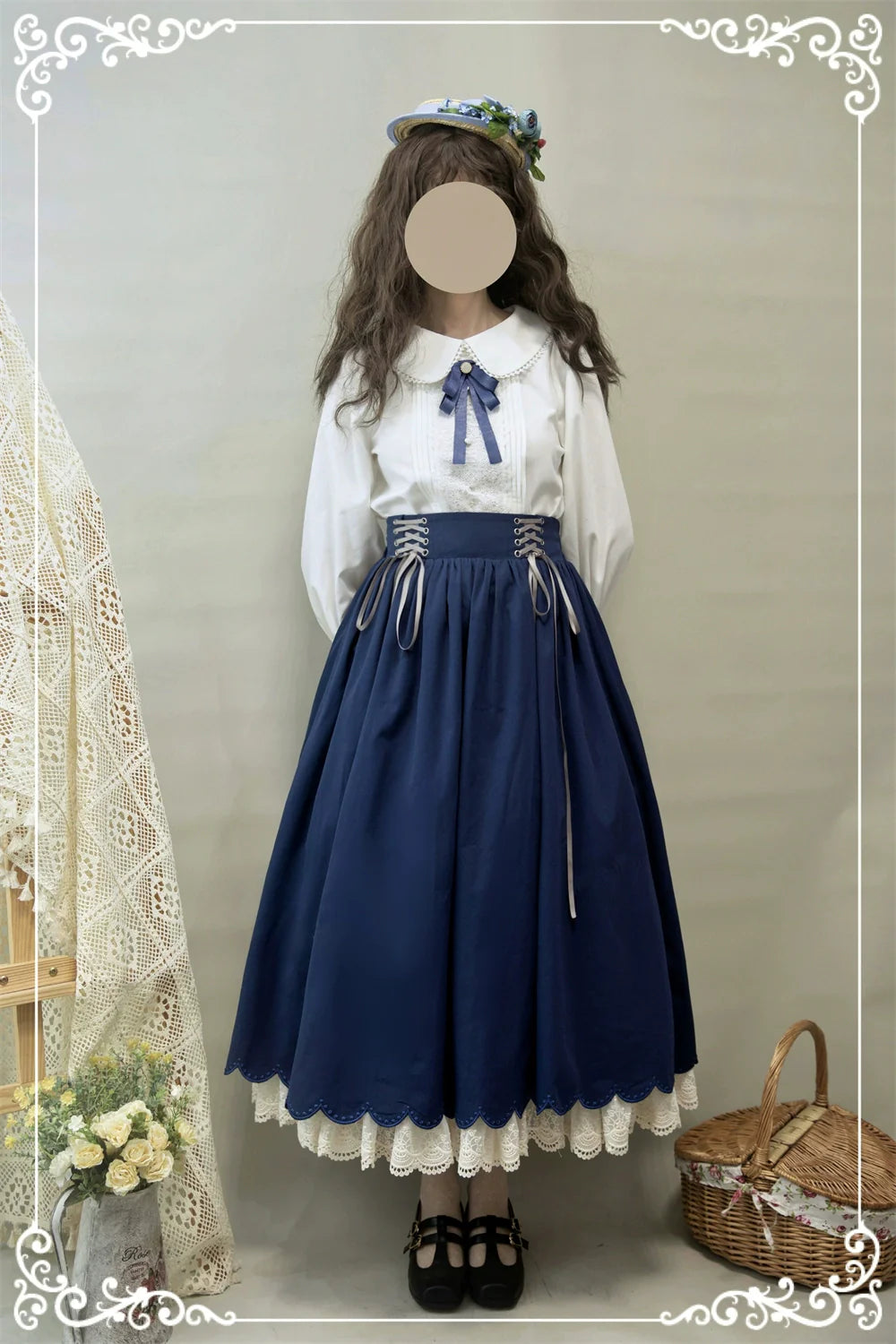 Countess's Autumn Travel - Vintage Lolita Shirt and Skirt - image 1