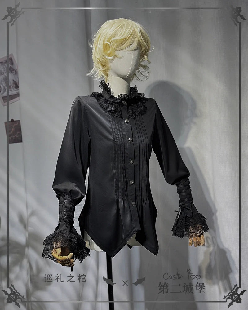 Coffin of Pilgrimage - Medieval European Ouji Lolita Shirt & Pants Suit - image 32