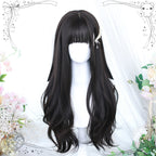 Lolita Long Curly Natural Cold Brown Wig - image 2