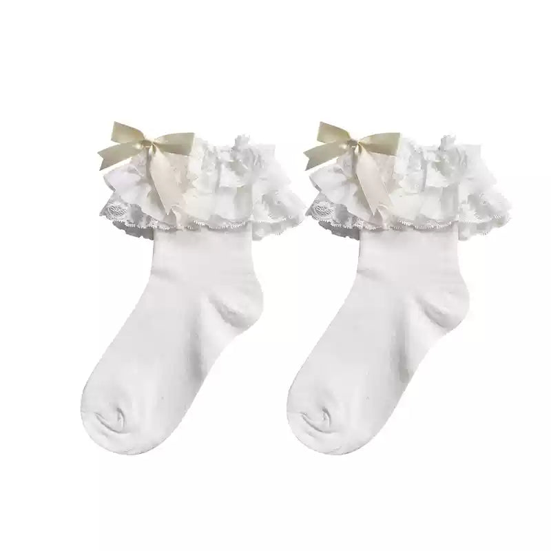 Lolita Bow Cotton Socks Lace Socks - image 14