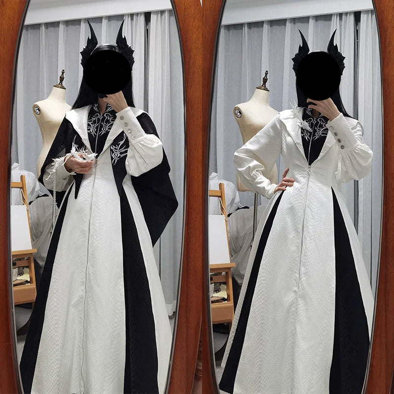 Dragon Scale - Gothic Lolita JSK Dress Goth Coat - image 14