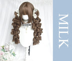 Doll-Like Lolita Wig with Detachable Curly Ponytails - image 6