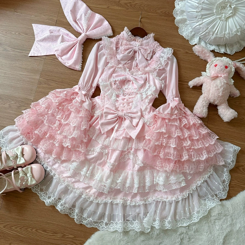 Love and Heart Palpitations Wedding Lolita JSK Dress Suit - image 15