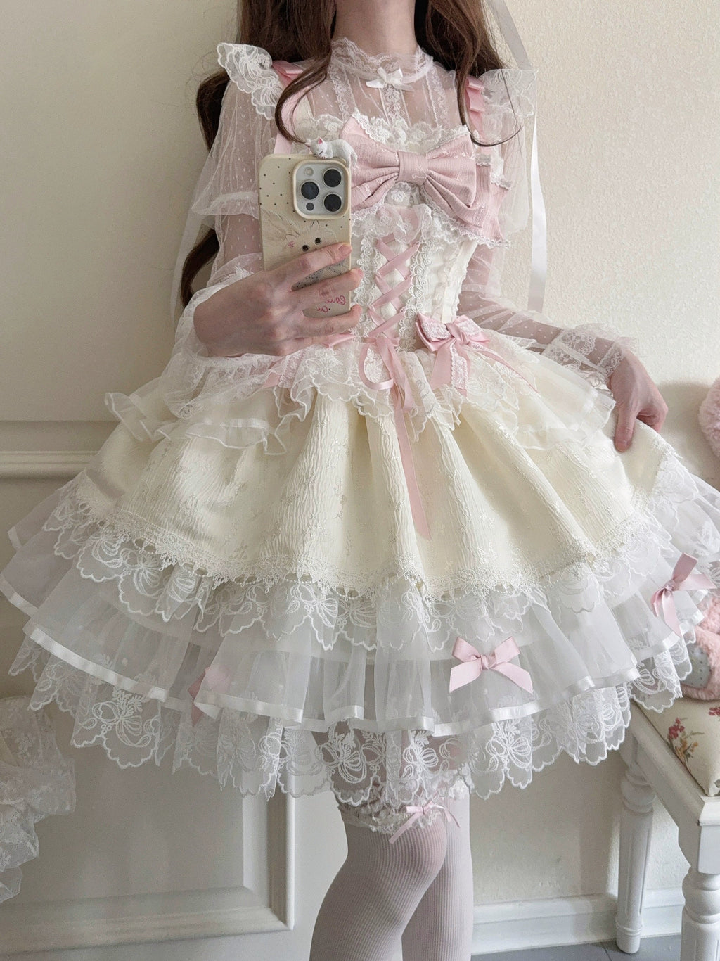 Fleeting Isle - Sweet Lolita Ballet Style JSK Dress - image 28