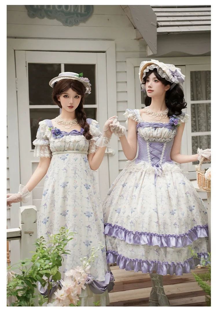 Iris Secret Twins Lolita OP and Bodice JSK Series and Accessories - image 5