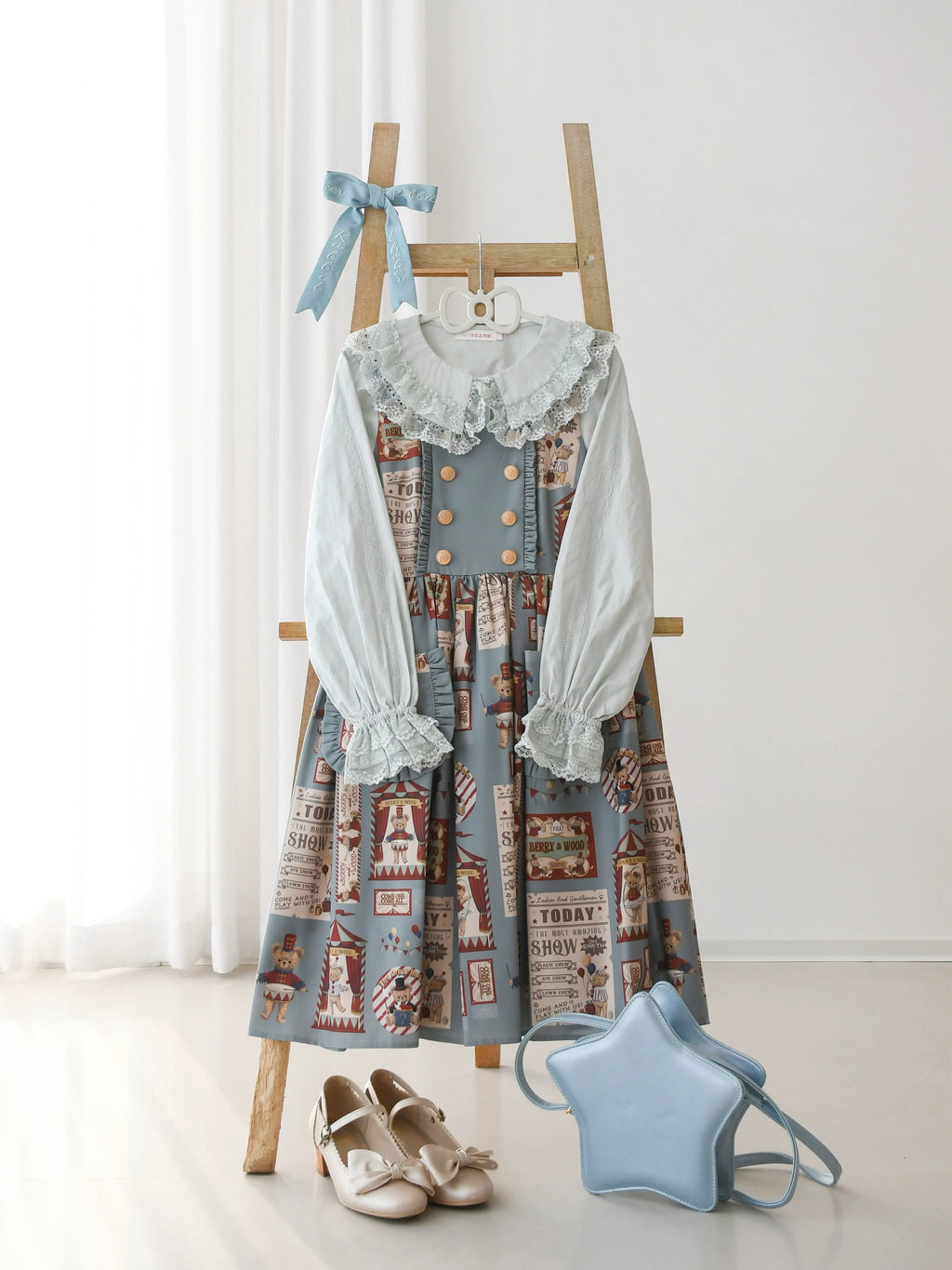 Hyde Garden - Daily Lolita Shirt Cotton Blouse Long Sleeves - image 5