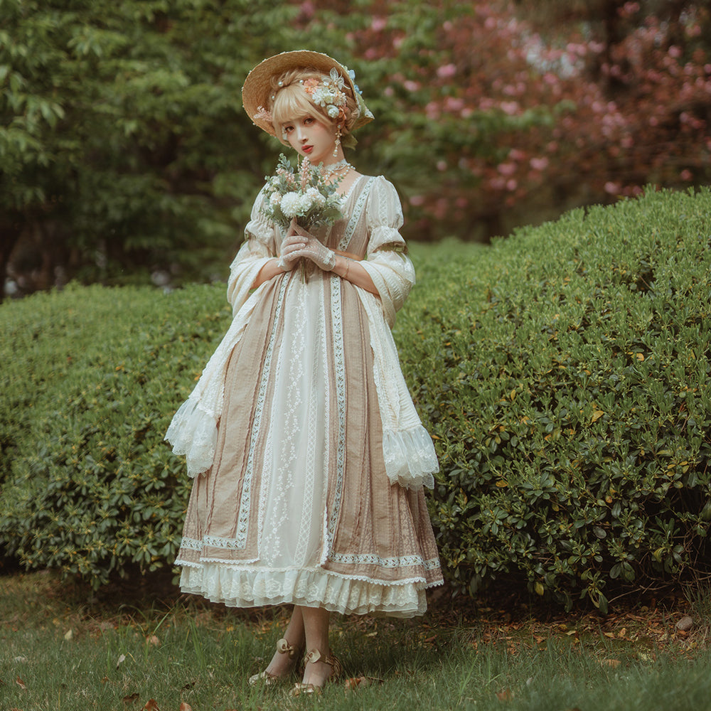 Sally's Garden - Lolita Flower Bow Lace Necklace - image 8