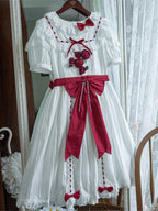 Moon Rose Poem - Classic Lolita OP Dress with 3D Rose Ornaments - image 5