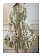 Green Fairy Tales Classic Plaid Plus Size Lolita JSK Dress - image 6