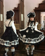 Rhythm Note Old School Lolita Piano-Key JSK and Accessories - image 17