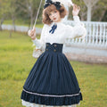 Rose Doll - Elegant Lolita Striped Fishbone Skirt - image 27